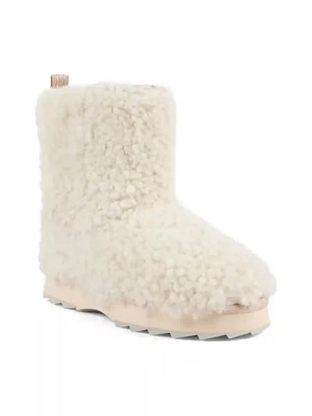 Шерстяные дутики Emu Australia Тедди бежевые