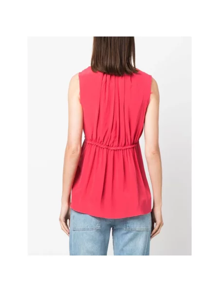 Top Lanvin klasyczny czerwony