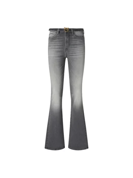 Jeansy dzwony Pinko ze stretchu szare