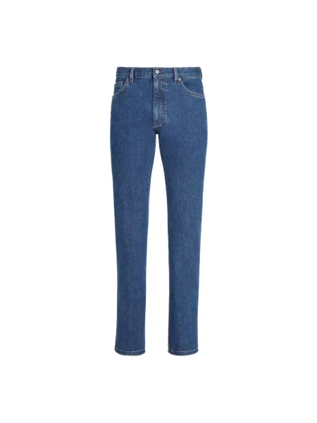 Jeansy Zegna niebieskie