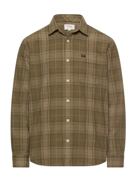 CAMEL ACTIVE Cămașă kaki / oliv / închis verde