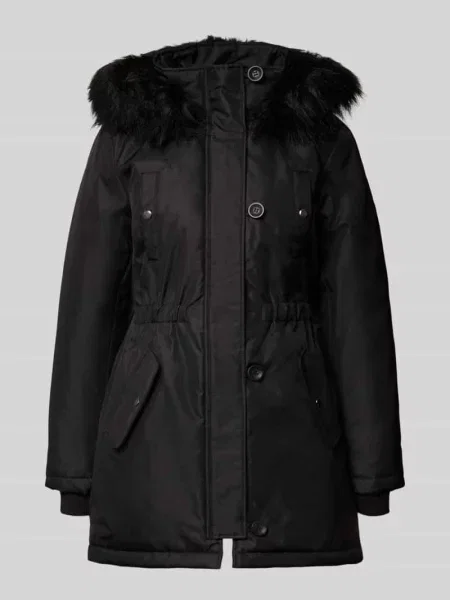 Parka kroju shaped fit z naszywką z logo model ‘IRIS’ Only czarna