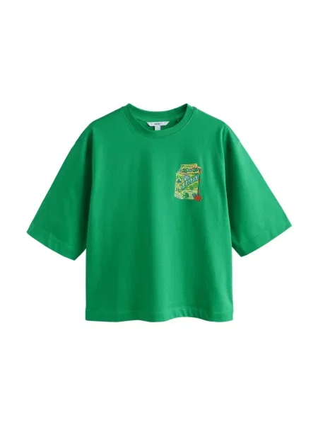 Next Tricou deschis / verde / verde kiwi / verde deschis albastru