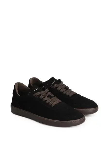 Sneakerși Piumha Studio din piele de căprioară negru