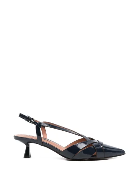 Papuci tip mules Bibi Lou din piele albastru
