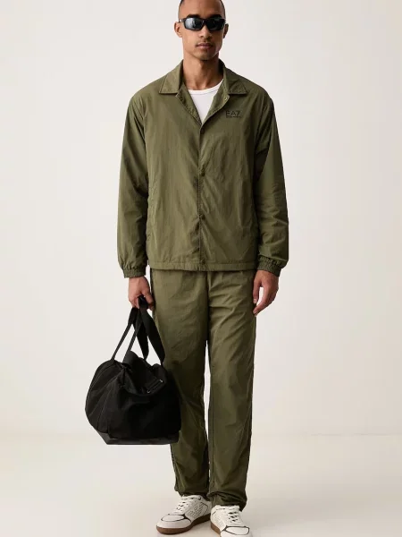 Emporio Armani jachetă pentru bărbați verde