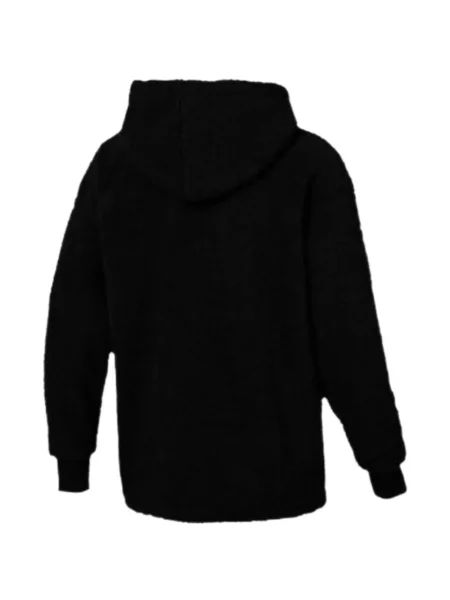 Fleece hoodie Puma με αυτόγραφο μαύρο