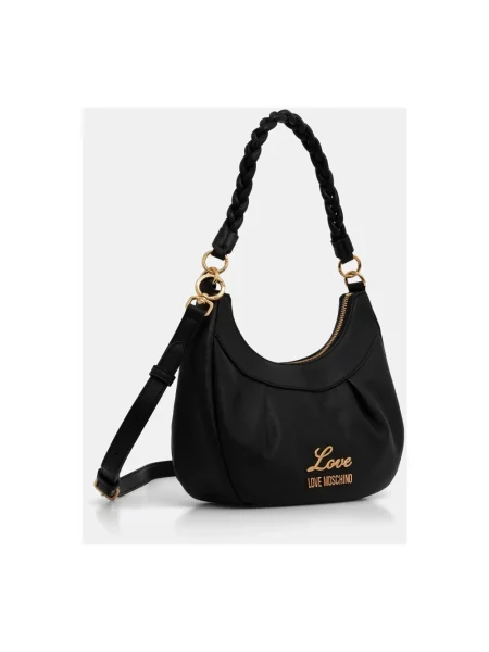 Torebka crossbody Love Moschino skórzana czarna