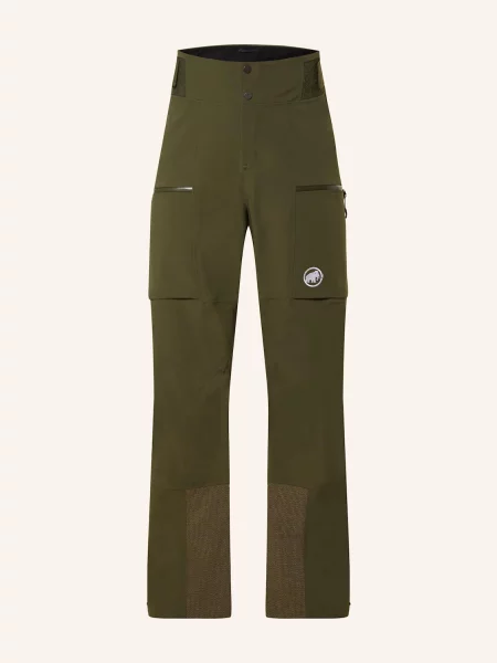 Mammut Hardshellové Lyžařské Kalhoty Stoney Hs tmavě zelená