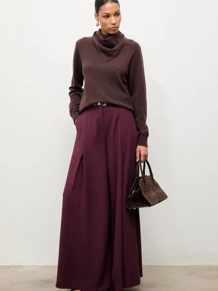 Светр із мериносової вовни з хусткою Answear.LAB