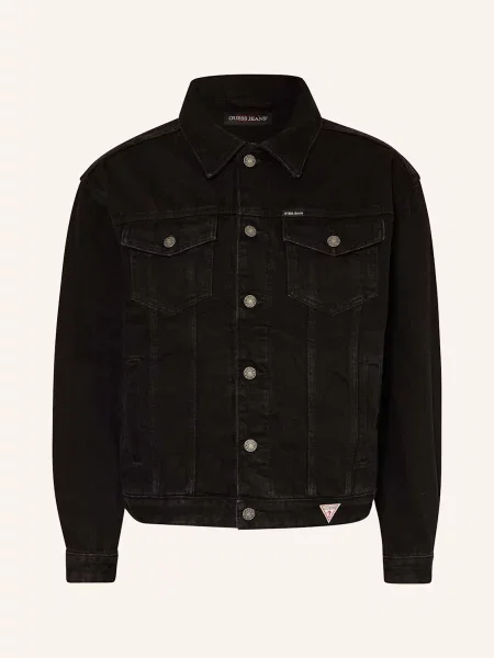 Guess Jeans Kurtka Jeansowa schwarz czarna