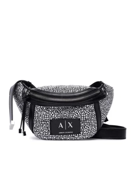 Torbica za okrog pasu﻿ Armani Exchange črna