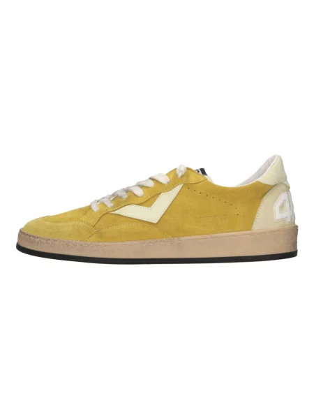 Sneakersy 4b12 skórzane żółte