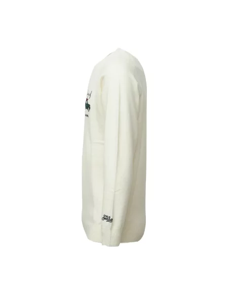 Sweter Mc2 Saint Barth wełniany biały