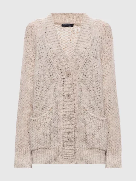 Кардиган Ermanno Scervino Life из альпаки бежевый