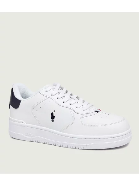 POLO RALPH LAUREN Teniși din piele Masters Court alb