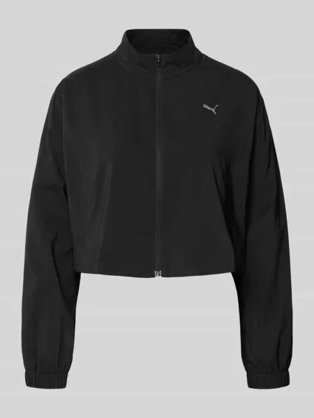 Kurtka z nadrukiem z logo Puma czarna