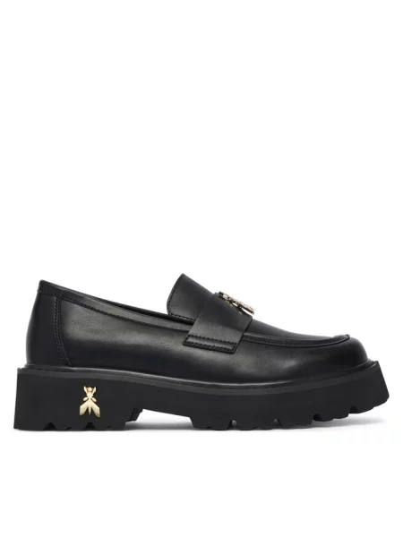 Loafersy Patrizia Pepe czarne