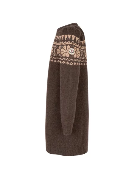 Sukienka dziecięca Moncler Enfant brązowa