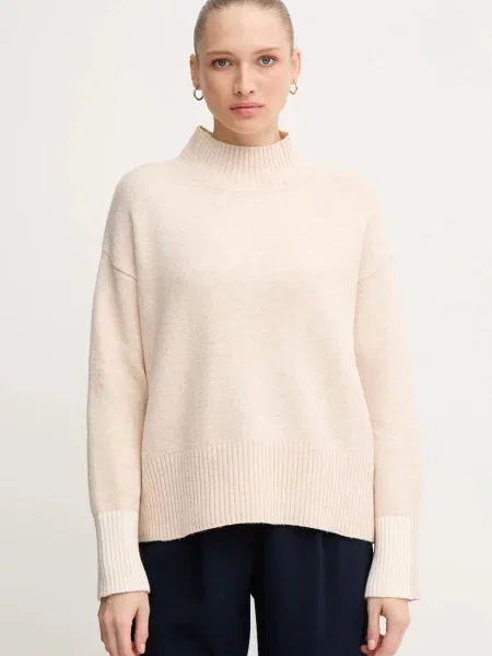 Marc Aurel pulover din amestec de lână cu guler bej