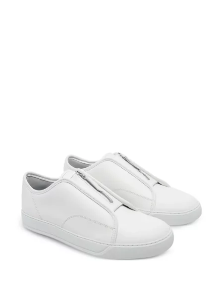 Sneakerși Lanvin din piele alb