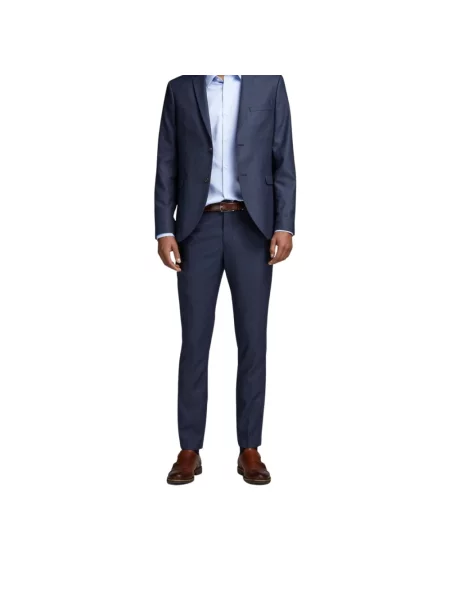 Spodnie Jack & Jones biznesowe niebieskie