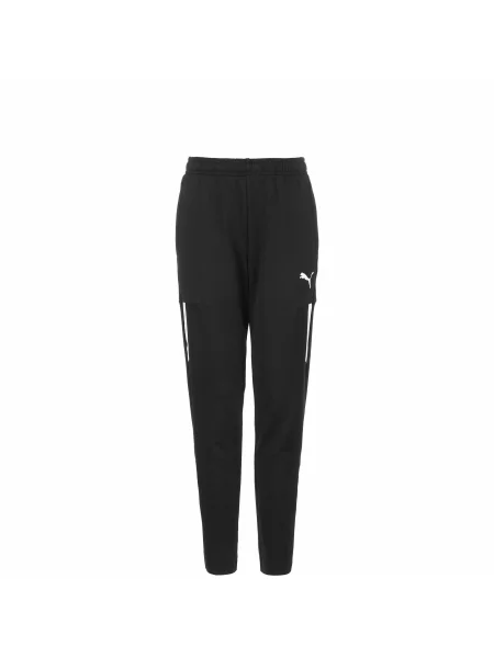 PUMA Sportovní kalhoty černá bílá