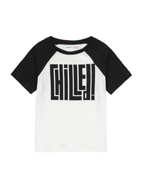 MINOTI Tricou negru alb