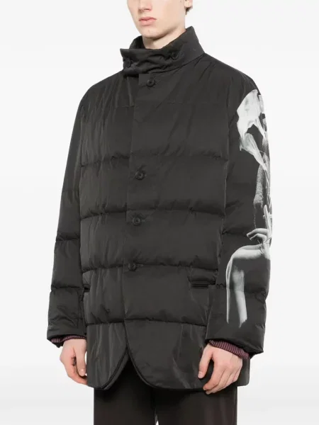 Geacă Yohji Yamamoto cu imagine negru