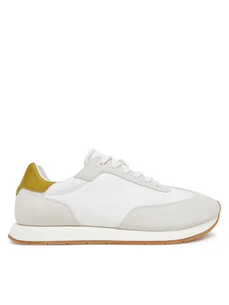 Calvin Klein Sneakersy Low Prof Runn Laceup Cv Mix bílá
