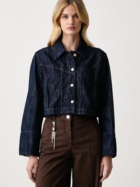 BOSS Orange cămașă de damă din denim C_SHIRT portocaliu