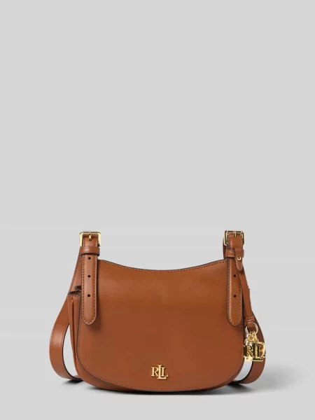 Torebka crossbody Lauren Ralph Lauren skórzana brązowa