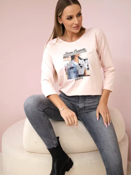 Koszulka Kesi z nadrukiem biała