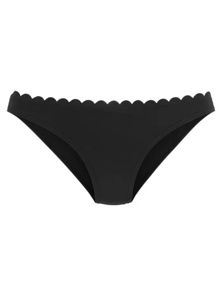 LASCANA Slip costum de baie Scallop' negru