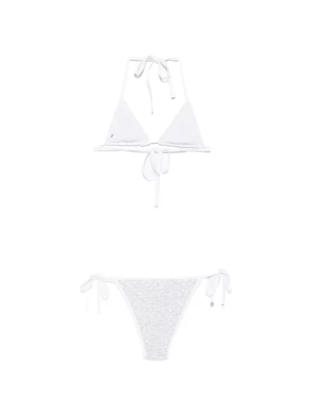 Bikini Circus Hotel cu paiete alb