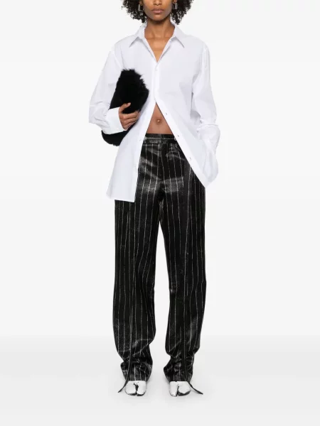 Pantaloni Jean Paul Gaultier cu dungi negru