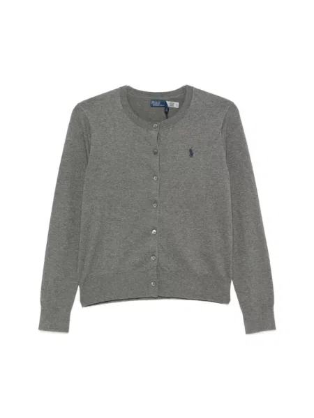 Polo Ralph Lauren kardigan z bawełną szary