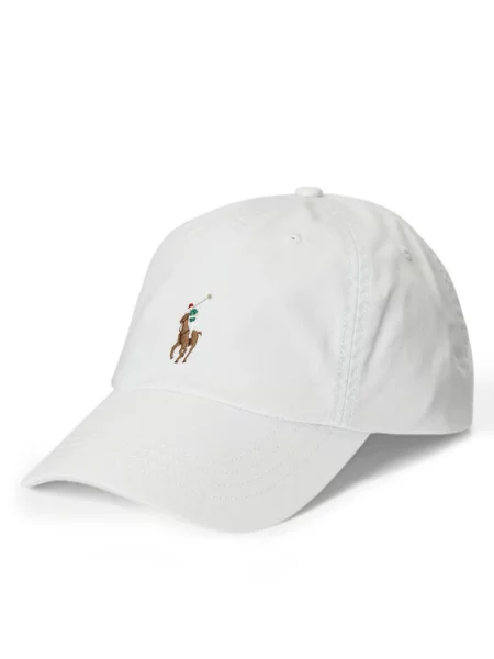Polo Ralph Lauren Kepurė ruda / žalia / raudona balta