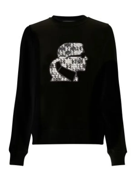 Karl Lagerfeld Hanorac boucle karl negru