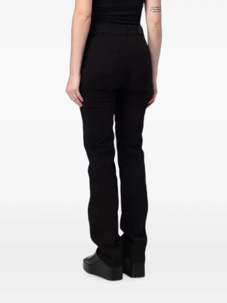 Дънки straight leg Armani Exchange дизайн с пет джоба черно