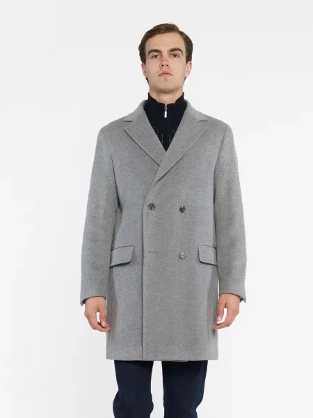 Пальто Arber вовна/поліестер сірий