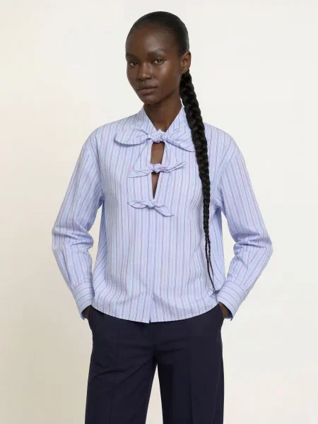 Claudie Pierlot Bluzka Koszulowa beige beżowa
