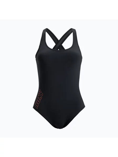 Jednodílné plavky ROXY Active Solid Basic antracitová černé