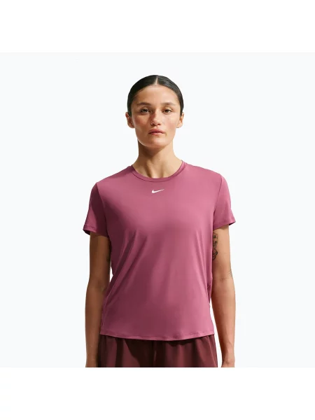 Tricou de antrenament pentru femei Nike One Classic pink smoke/white alb