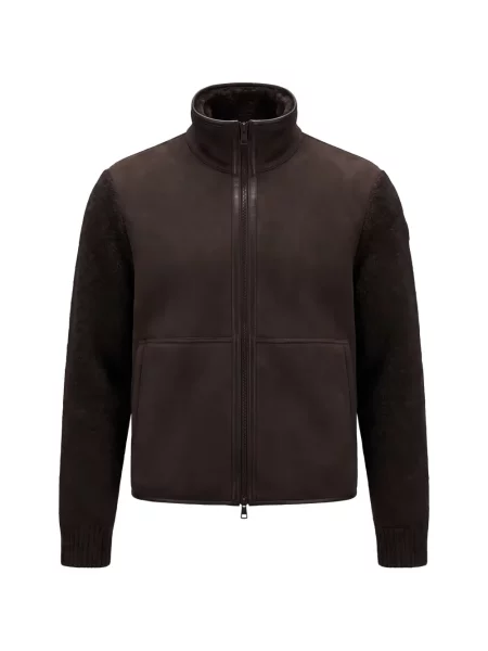 Geacă bomber Moncler maro