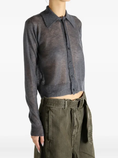 Gulerat cardigan Auralee gri