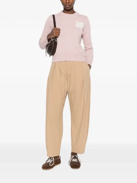 Pulover Maison Kitsune roz