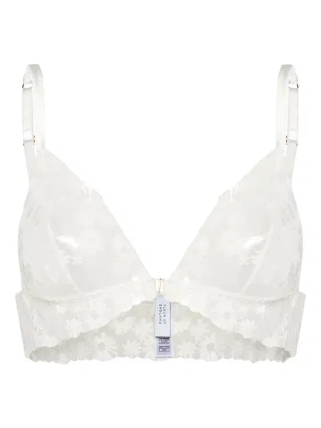 Сутиен Fleur Of England на цветя с дантела бяло