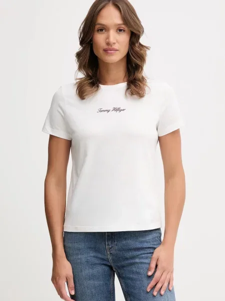 Тениска Tommy Hilfiger дамска бяло