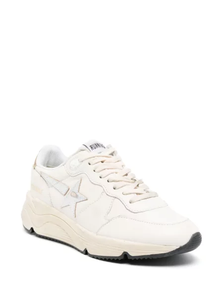 Кожаный бягане топ Golden Goose бяло
